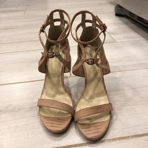 Leon Max Leather Mauve Light Pink Heels